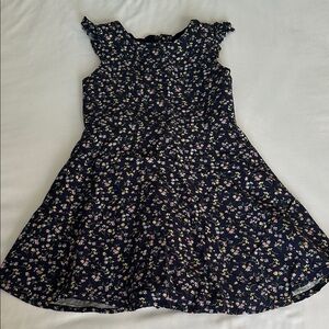 GAP Kids Floral Dress - Black and Pink